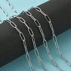 Non-Tarnish Handmade 304 Stainless Steel Paperclip Chains&nbsp;STAS-F230-15P