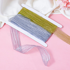 10 Yards 2 Colors Polyester Wrinkle Ribbon&nbsp;OCOR-TA0001-95