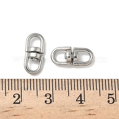 304 Stainless Steel Double Eye Swivel Clasps&nbsp;STAS-L300-011B-P