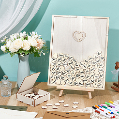 1 Bag MDF Wedding Guest Book Display Easels&nbsp;ODIS-WA0001-12