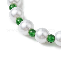 Alloy Enamel Clover Charm Bracelets&nbsp;BJEW-JB11191