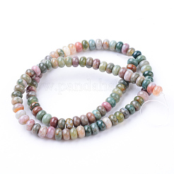 Natural Indian Agate Bead Strands&nbsp;G-R403-4x6-13