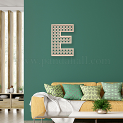 Hollow Wooden 3D Letter Wall Stickers&nbsp;HJEW-WH0043-57E