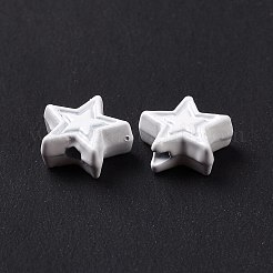 Spray Painted Alloy Beads&nbsp;PALLOY-K001-02N