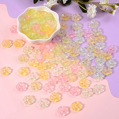 200Pcs 4 Colors Transparent Spray Painted Imitation Jade Glass Beads&nbsp;GLAA-SZ0001-77