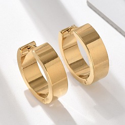 304 Stainless Steel Hoop Earrings&nbsp;EJEW-M079-03G-02