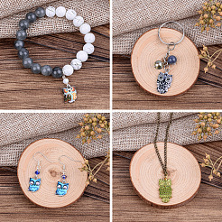 Platinum & Golden Plated Alloy Enamel Pendants&nbsp;ENAM-BT0001-07