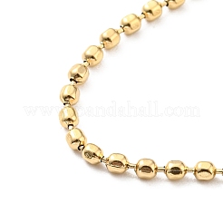 304 Stainless Steel Ball Chain Necklace for Women&nbsp;NJEW-A008-03G