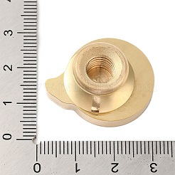 Geometric Leaf Frame Brass Stamp Heads&nbsp;LS-AJEW-H149-03G-03