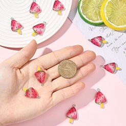 10Pcs Transparent Resin Pendants&nbsp;RESI-YW0005-12