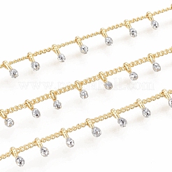 Brass Handmade Beaded Chain&nbsp;CHC-G011-07G-05