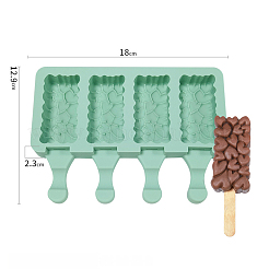 Food Grade DIY Rectangle Ice-cream Silicone Molds&nbsp;LS-DIY-D062-03A