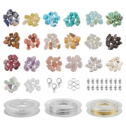 Gemstone Chip Beads Kit for DIY Jewelry Set Making&nbsp;DIY-FS0002-20