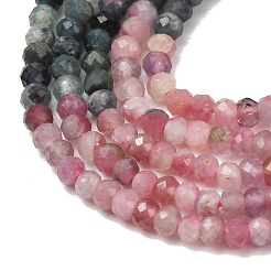 Gradient Color Natural Multicolor Tourmaline Beads Strands&nbsp;G-D110-E02-01