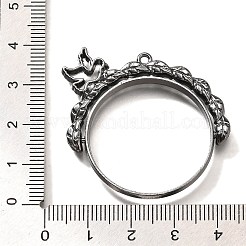 Alloy Open Back Bezel Pendants&nbsp;PALLOY-I223-03B