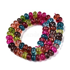 Baking Paint Transparent Glass Beads Strands&nbsp;DGLA-N005-12E