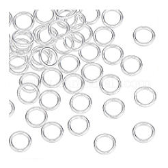 50Pcs 925 Sterling Silver Soldered Closed Jump Rings&nbsp;STER-PH0004-26