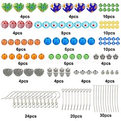 DIY Millefiori Glass Beads Earring Making Kit&nbsp;DIY-SC0018-55