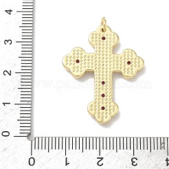 Brass Micro Pave Cubic Zirconia Pendants&nbsp;KK-Z153-19G-02