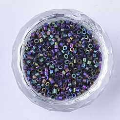 Electroplate Glass Cylinder Beads&nbsp;SEED-Q036-01A-K02