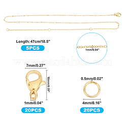 DIY 304 Stainless Steel Necklace Making Kits&nbsp;DIY-UN0002-23