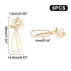 6Pcs 201 Stainless Steel Pendants&nbsp;STAS-UN0034-31