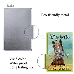 Rectangle with Word Vintage Metal Iron Sign Poster&nbsp;AJEW-WH0157-289