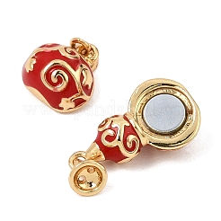 Brass Enamel Magnetic Clasps&nbsp;KK-C066-22G