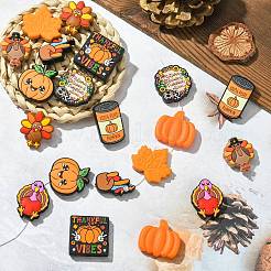 20Pcs 10 Styles Thanksgiving Day Themed Silicone Beads Sets&nbsp;SIL-CJ0002-88