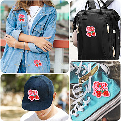 18Pcs Polyester Embroidery Sew on Appliques&nbsp;DIY-CA0008-01