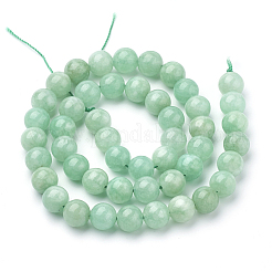 Natural Myanmar Jade/Burmese Jade Beads Strands&nbsp;X-G-T064-22-8mm