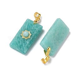 Natural Amazonite Faceted Pendants&nbsp;G-A298-01G-06