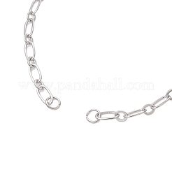 3.5MM Brass Oval Link Chain Bracelets Making&nbsp;AJEW-JB01492