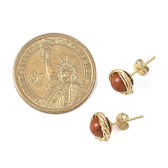 Natural Mixed Gemstone Stud Earrings&nbsp;EJEW-JE06696