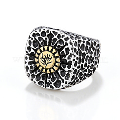Textured 304 Stainless Steel Finger Rings&nbsp;FS-WG3E048-03