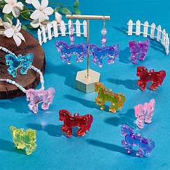 55Pcs Transparent Acrylic Pendants&nbsp;OACR-PH0004-58