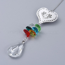 Crystals Chandelier Suncatchers Prisms&nbsp;AJEW-G025-E05