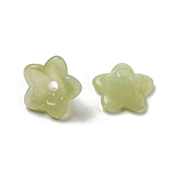 Two-tone Opaque Acrylic Bead Caps&nbsp;OACR-G034-07A