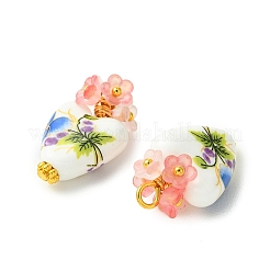 Heart Handmade Porcelain Pendants&nbsp;PALLOY-JF05915-02