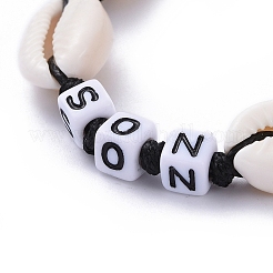 (Jewelry Parties Factory Sale)Family Bracelets for Son&nbsp;BJEW-JB05260-01