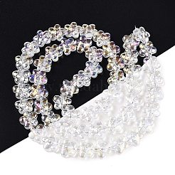 Electroplate Glass Beads Strands&nbsp;EGLA-T028-02