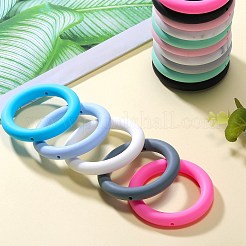 9Pcs Ring Food Grade Eco-Friendly Silicone Focal Beads&nbsp;JX895C