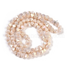 Electroplate Glass Beads Strands&nbsp;EGLA-B009-05A-04