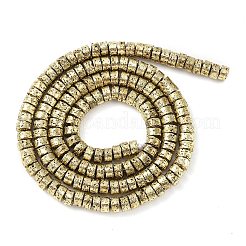 Electroplated Synthetic Non-Magnetic Hematite Beads Strands&nbsp;X-G-U003-16A