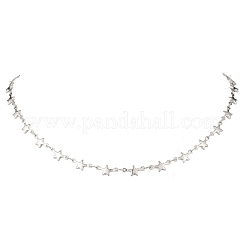 304 Stainless Steel Star Link Chain Necklaces for Women&nbsp;NJEW-JN05652