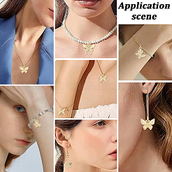 12Pcs Brass Micro Pave Clear Cubic Zirconia Pendants&nbsp;KK-BBC0023-92G