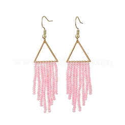 Glass Beaded Dangle Earrings&nbsp;EJEW-MZ00749-02