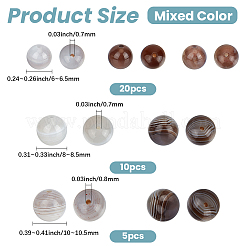 35Pcs 3 Styles Natural Botswana Agate Beads&nbsp;G-PA0002-43
