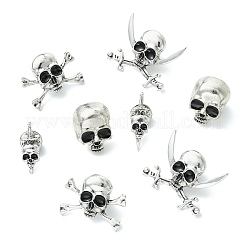 8Pcs 4 Styles Halloween Alloy Lapel Pin Backs for Backpack Clothes&nbsp;JEWB-CJ0003-46