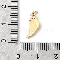 Brass Micro Pave Cubic Zirconia Pendants&nbsp;KK-Z135-07G